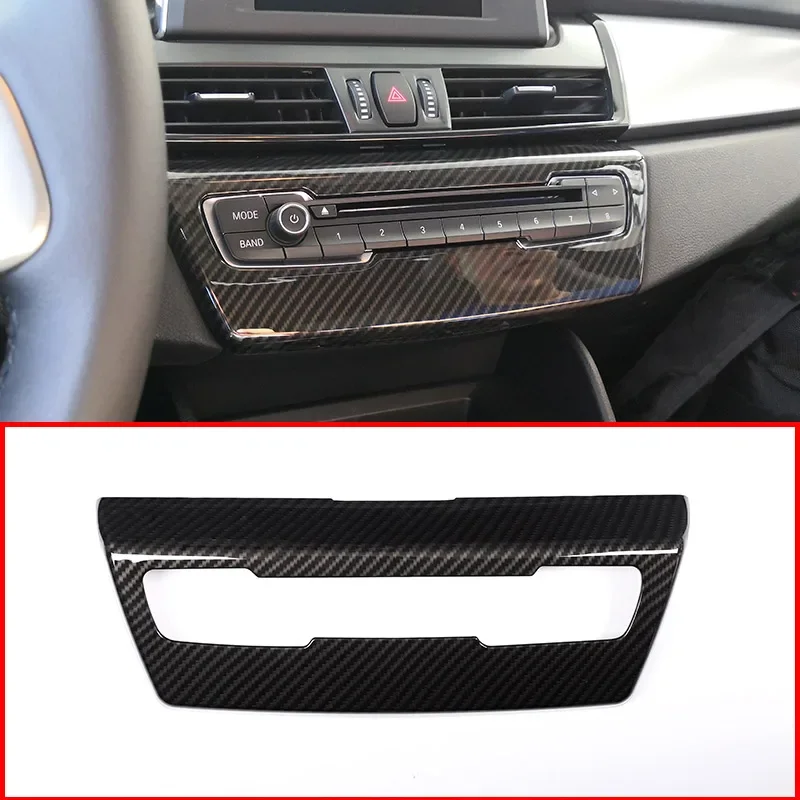 

Carbon Fiber Style For BMW 2 Series F45 F46 218i 2015-2018 ABS Center Console Volume Control Panel Cover Trim Car Accessories h