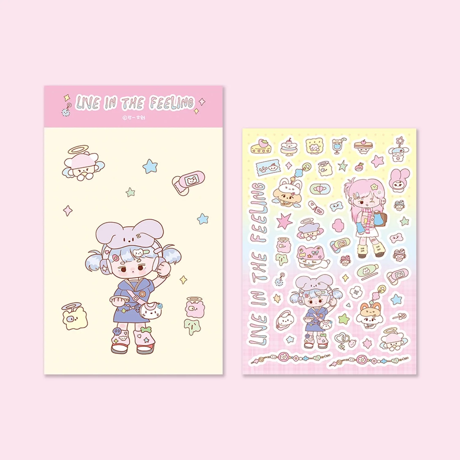 1/5 Pcs KeYi Original Candy Girl Graffiti Style Stickers Girl Heart Hand Account Stickers DIY Materials
