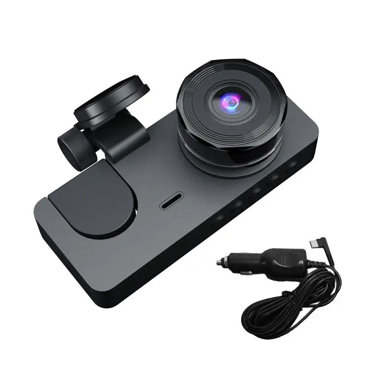 Car Driving Recorder Night Vision 1080P Driving Recorder Blac Auto Accessories Loop Recording Car Cam For Front And Rear