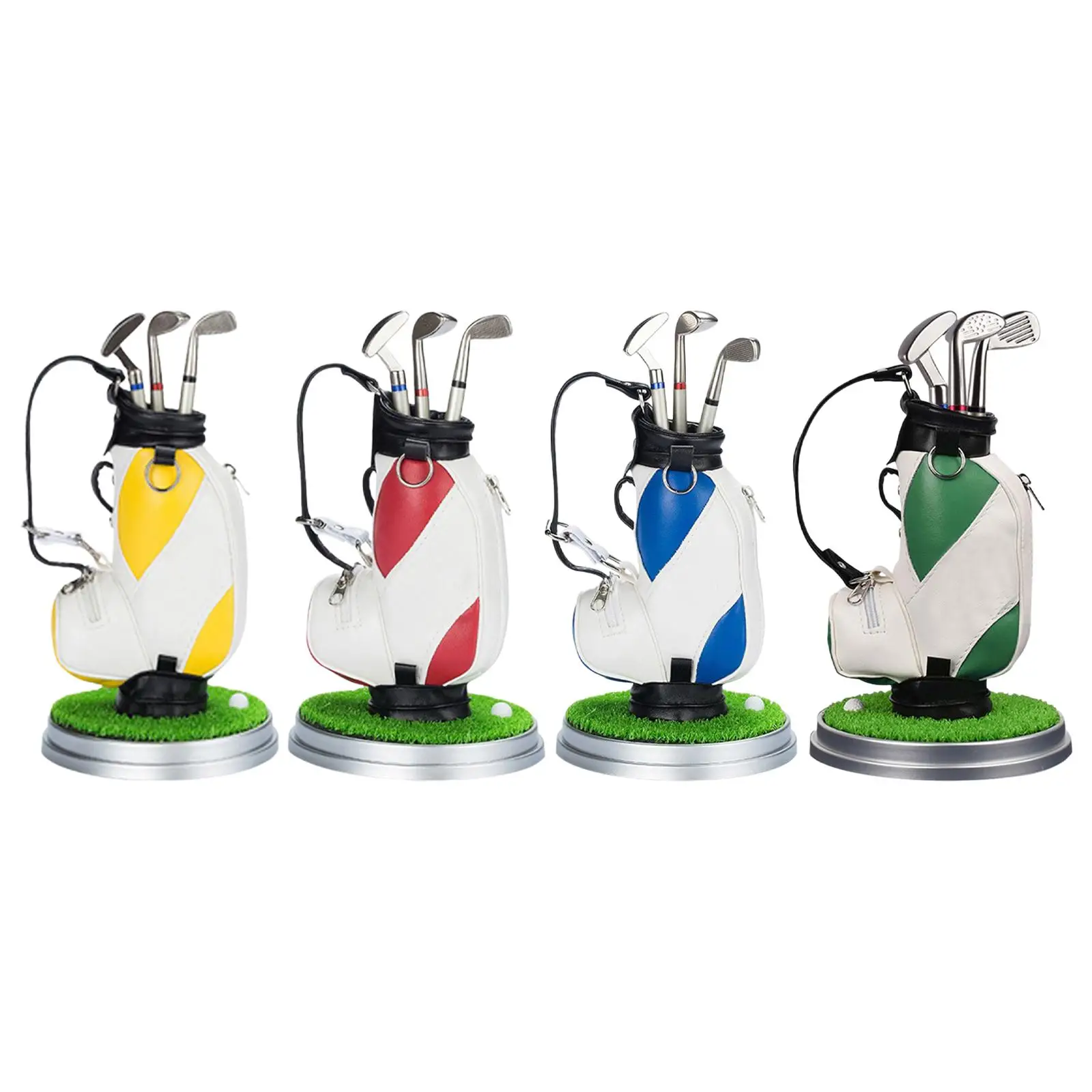 Golf Pen Holder Decorative Desk Decoration Great Gift for Desktop Golfer