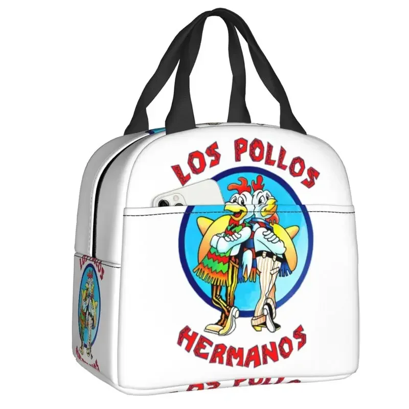 Breaking Bad Lunch Bag Los Pollos Hermanos Cooler Thermal Insulated Bento Box For Women Kids School Beach Camping Food Tote Bags