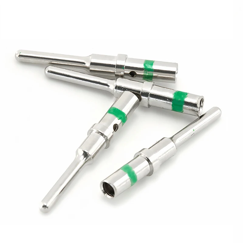 50 قطعة DT 1.5 مللي متر سلسلة دبوس الاتصال 0462-201-16141 0460-202-16141 الفولاذ المقاوم للصدأ 16AWG الألمانية تجعيد الصلبة أنثى ذكر محطة