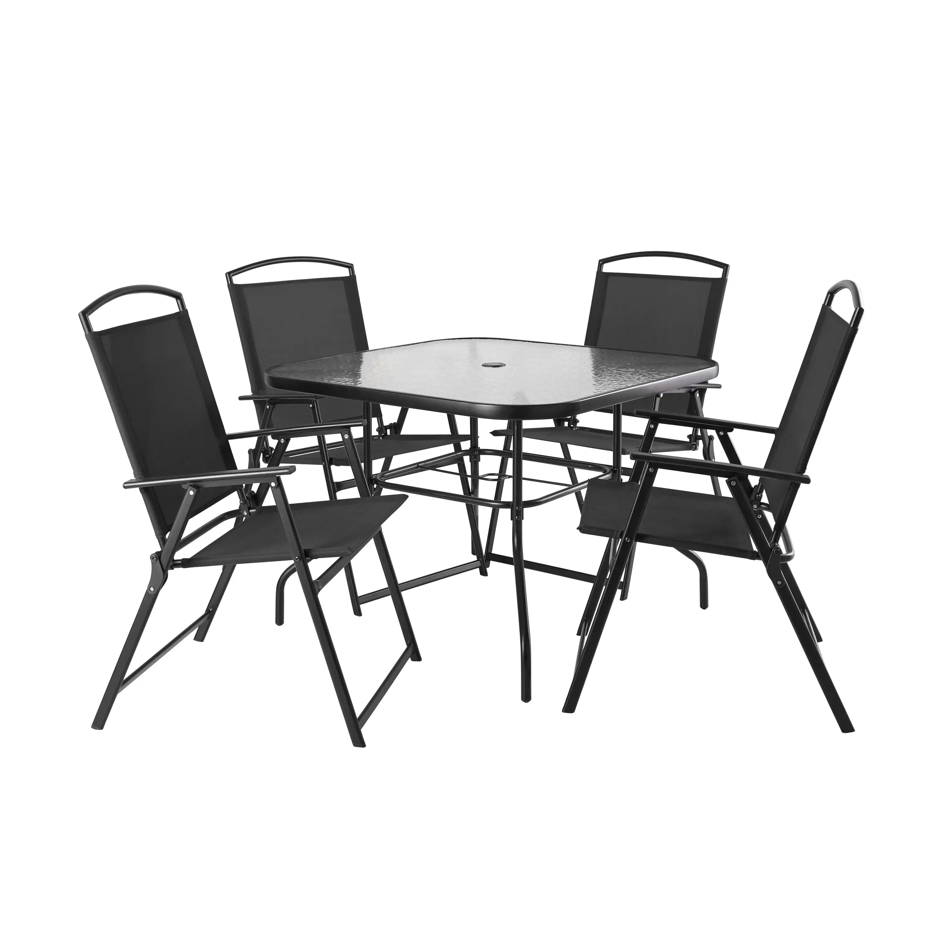 6-Piece Outdoor Steel Outdoor Patio Dining Set of 6