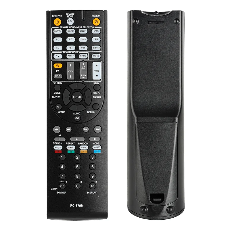 Control Remoto RC-879M para ONKYO, Compatible con Receptores AV ONKYO HTR393, HTR393, TXNR515, TXNR535, TXSR333, HT-S3700, TX-NR515