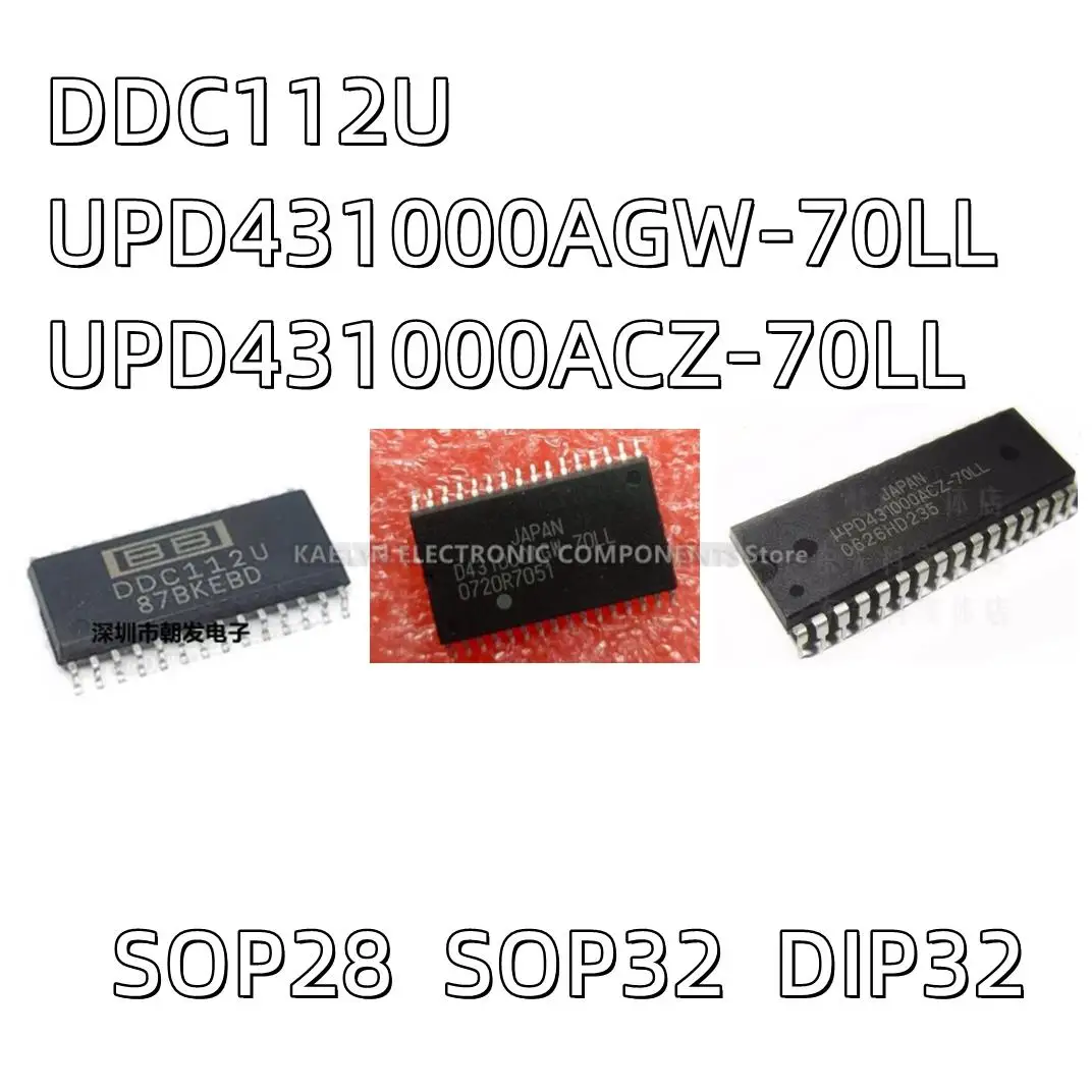 5PCS/lot DDC112 DDC112U 20 (ADC) 3KHz SOP28 D431000AGW-70LL UPD431000AGW-70LL SOP UPD431000ACZ-70LL DIP