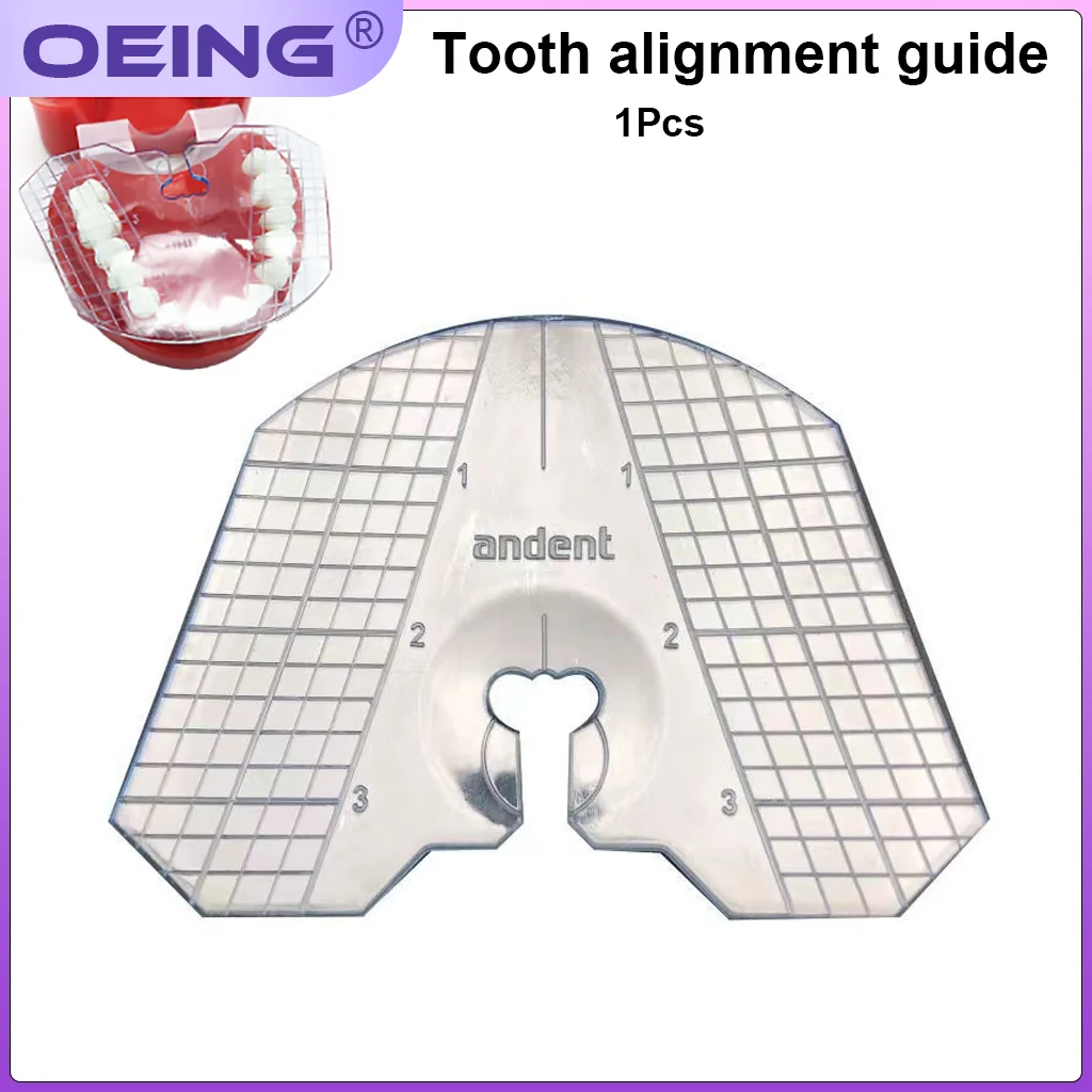 

OEING Dental Alignment Guide Dental Technician Denture Alignment Guide High-Temperature Resistant Laboratory Measuring Tool