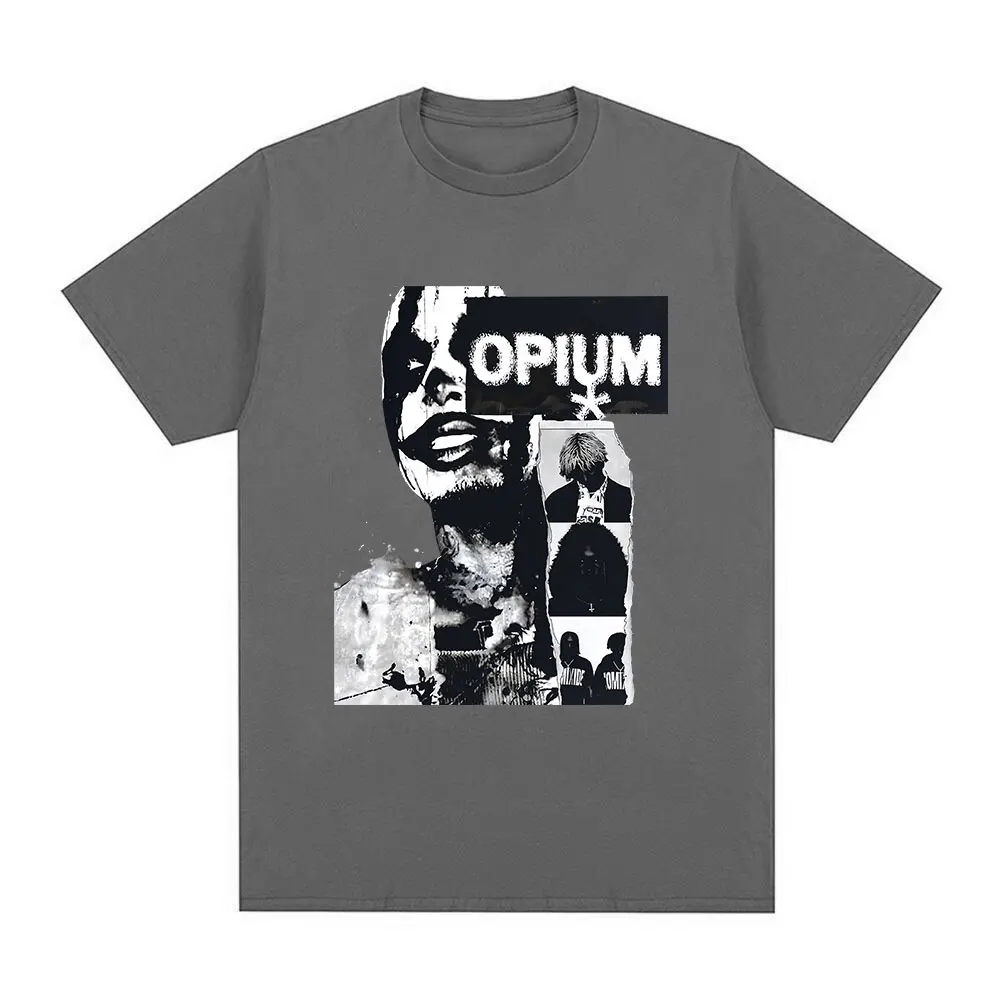 Rapper Playboi Carti T-Shirt Opium Ken Carson Destroy Loneliness Gothic T-Shirt Unisex Fashion Vintage Short Sleeve T-Shirt