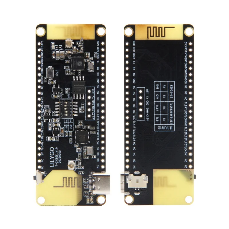 

New!!T-Zigbee ESP32-C3 TLSR8258 Zigbee Ultra Low Power IOT Development Board Wifi Bluetooth Smart Control Module