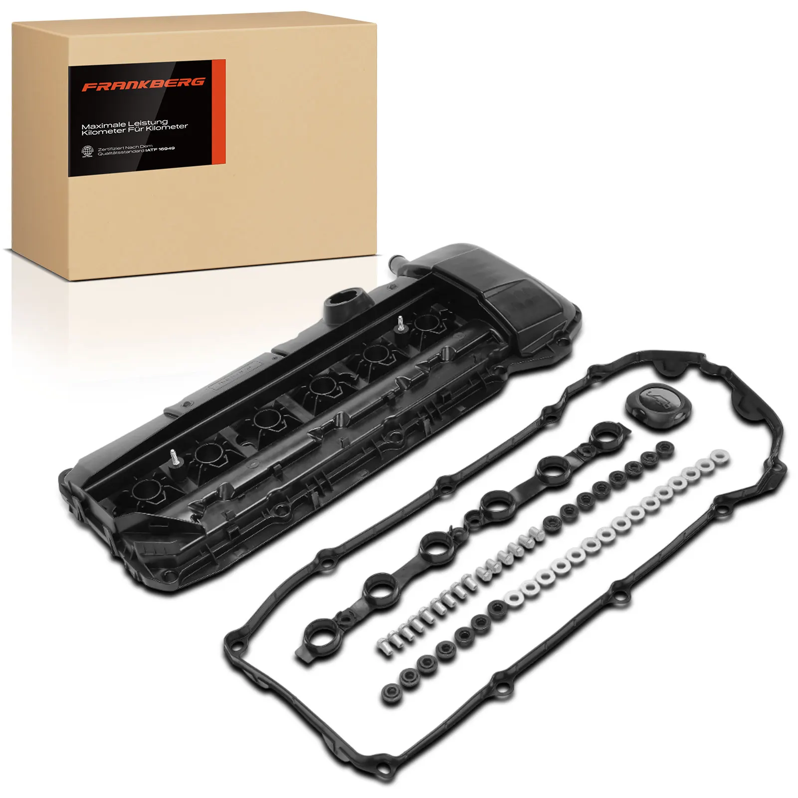 Frankberg 1x Ventildeckel Zylinderkopfhaube für BMW 3er E46 5er E39 E60 E61 7er E65 X3 E83 X5 Z4 Roadster E53 11120030496