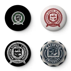 Macgyver School Soft Button Pin Customizable Metal Decor Women Jewelry Gift Cute Funny Hat Lover Lapel Pin