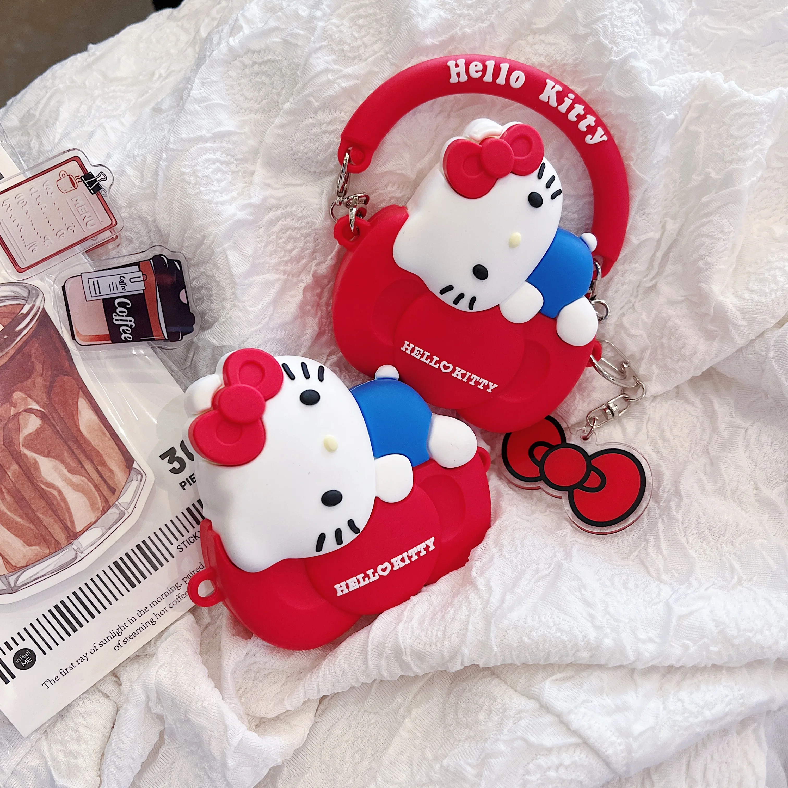 حافظة كرتونية لهاتف هواوي Freebuds SE4 ANC غطاء ناعم من السيليكون لهاتف هواوي FreeBuds 7i 6i 5i Pro3 4 مشبك كم واقي