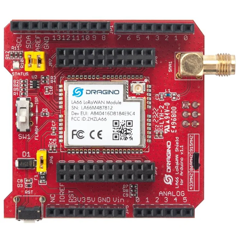 

LA66 LoRaWAN Shield