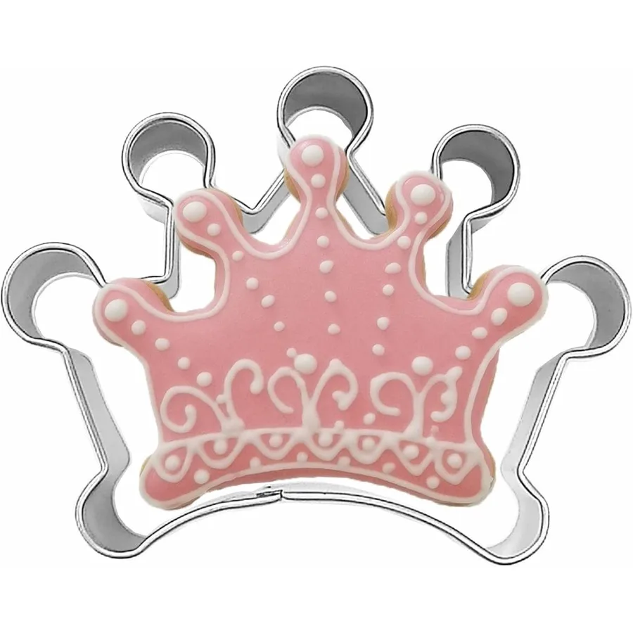 

Резак Ce большого размера в форме короны, резак Ce из нержавеющей стали Queen/King/Prie/Priess Crown, модель 2