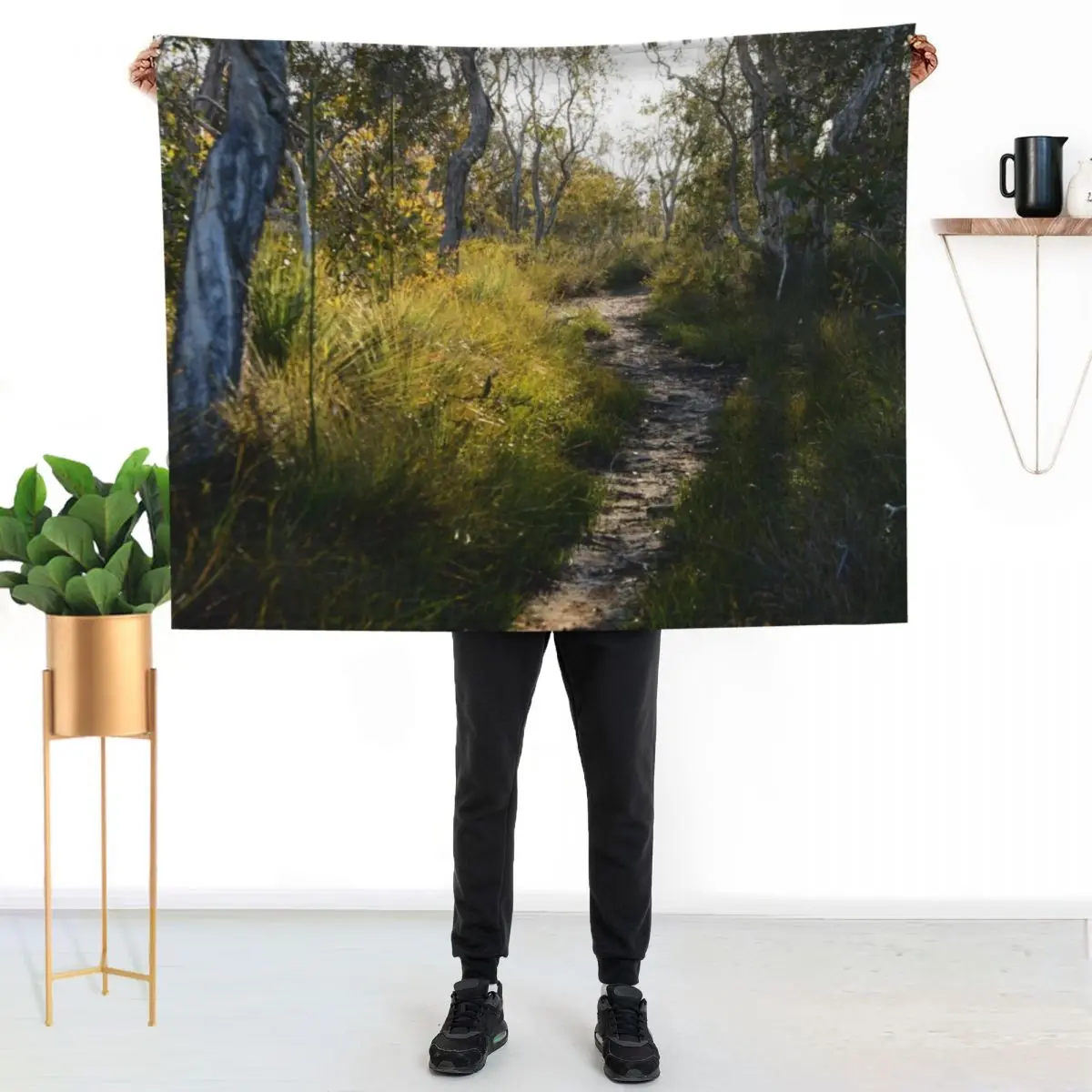 Bush walk Throw Blanket Furry Travel Personalized Gift Flannel wednesday Sleeping Bag Blankets