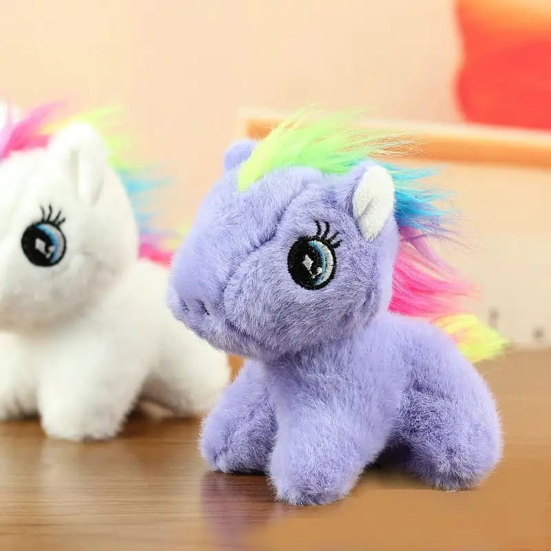 

1 шт., милая плюшевая игрушка для девочек, брелок, кулон, подарок для пары, бутик, декор в виде пони, праздничный подарок, подарок для ребенка