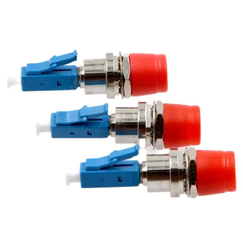 

GONGFENG 10PCS New Fiber Optic Connector LC- FC Single Mode Coupler Flange Adapter Red pen Convertor Special Wholesale