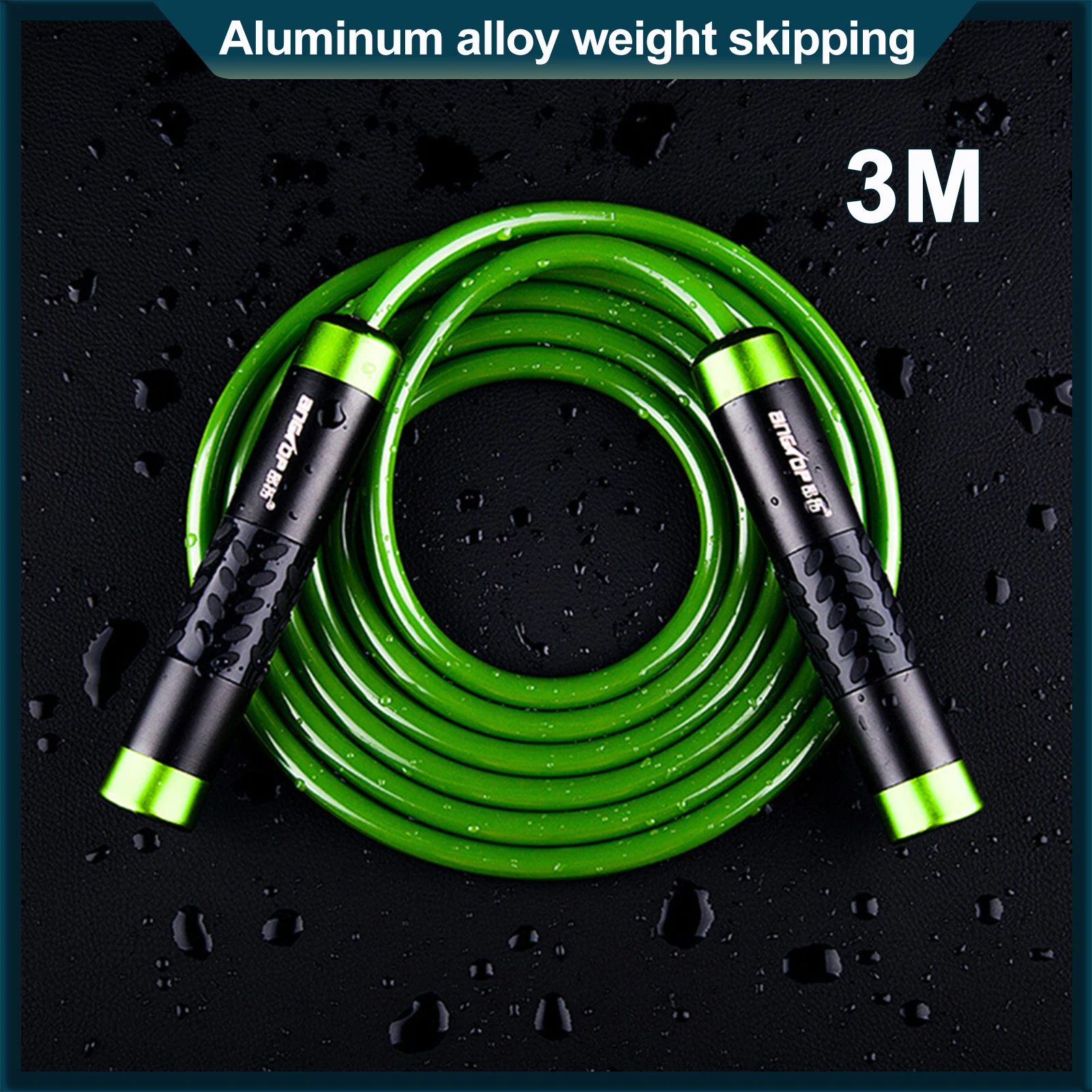 Speed Jump Rope Ball Bearing Aluminum-bearing Handle Sport Skipping Solid PVC Cable Cross&fit Fitness Equipment