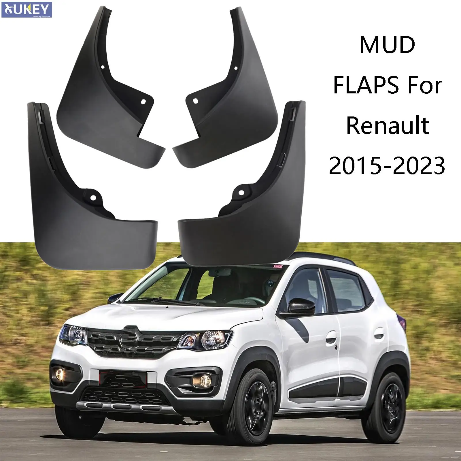 4Pcs for Renault Kwid E-Tech Dacia Spring eletric City K-ZE IKCO K112 climber Splash Guards mudguard fender mudflaps mud flaps