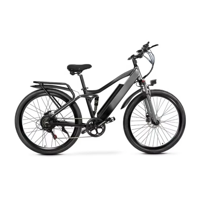 

SXLL 27/29 inch electric mountain bike 750 watts strong motor full suspension 48V 17Ah aluminum alloy frame lithium battery supp