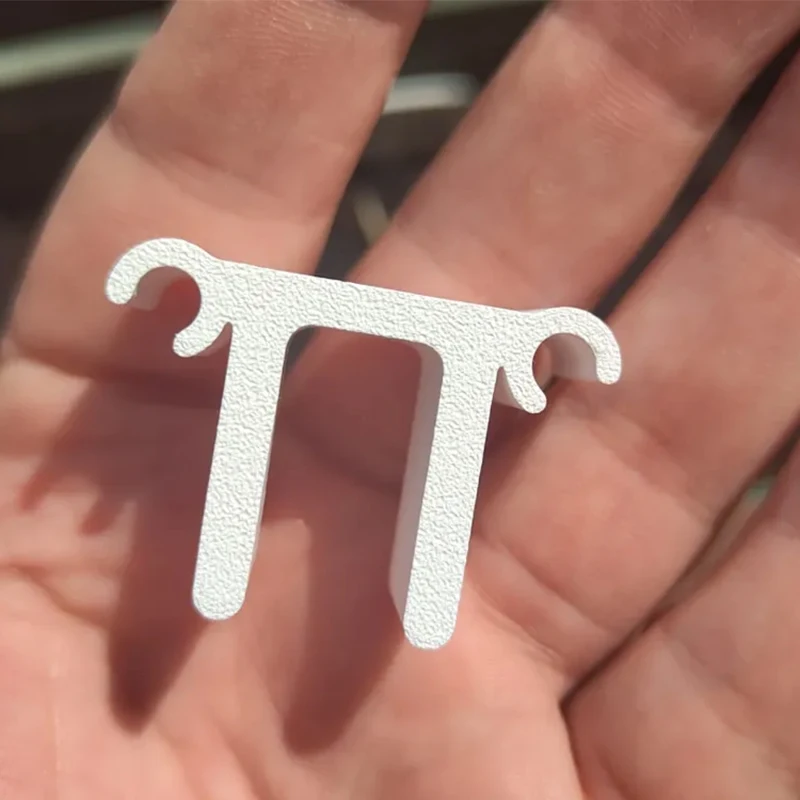 6pcs 4mm White PVC Pipe Clamp U-Shaped Hose Brackets Garden Low-Pressure Irrigation Water Pipe Clamp Plumbing Pipe Fittings