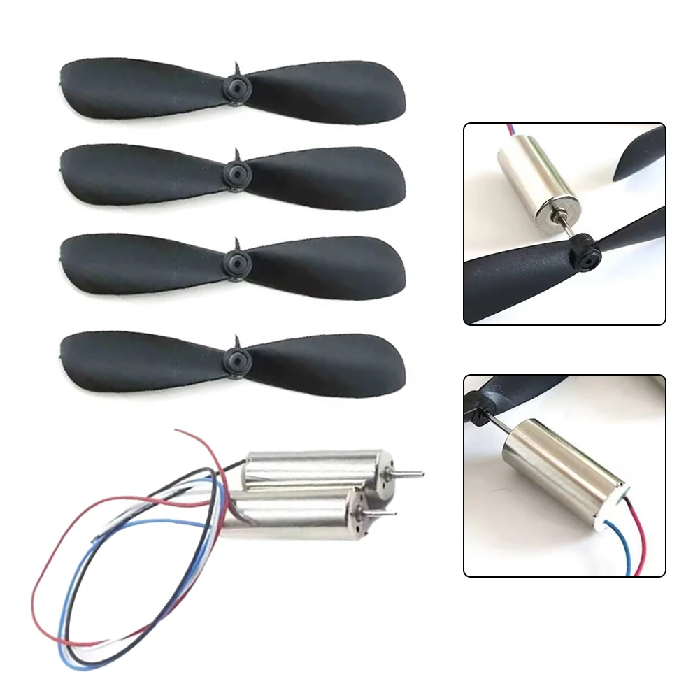 

2pcs DC3.7-4.2V 716 7*16MM DIY Helicopter Coreless DC Motor With Propeller For Power Tool Accessory In Stock Wholesale