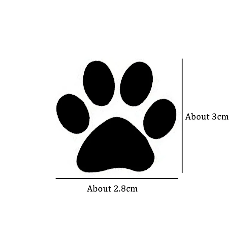 Car Cat Paw Print Sticker Creative 3D Animal Footprint Decal Sunscreen Waterproof Auto Door Window Paster Exterior Accessories