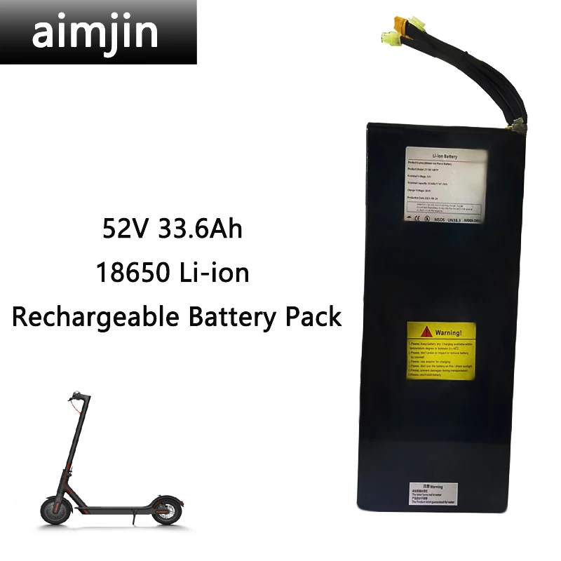 52V 33.6ah 18650 Li-Ion Oplaadbare Batterij Voor Elektrische Fiets Bromfiets Balanceren Scooter