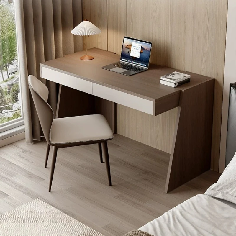 Vertical Wooden Computer Desks Storage Luxury Reading Weird Office Desks Bedroom Study Writing Mesa Computador Furniture 4