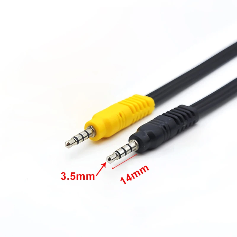 DC3.5MM To Jack 3 RCA Cable Video Component AV Adapter Cable For TCL TV Red White And Yellow Female