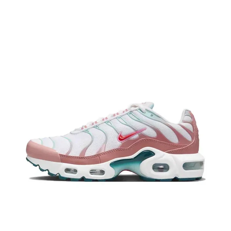 

Nike Air Max Plus TN белые красные женские кроссовки с сеткой дышащие легкие нескользящие модные женские кроссовки Nike CD0609-110