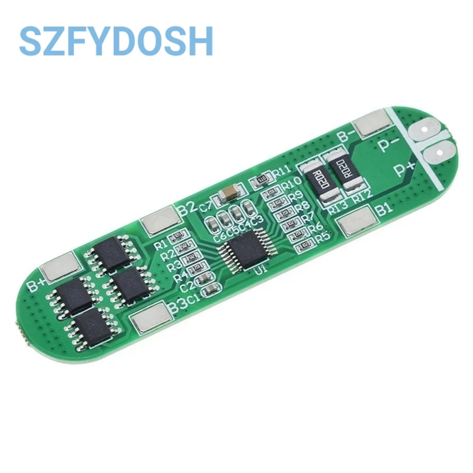 4 Series Ternary 14.8V 18650 Lithium Polymer Battery Protection Board 16.8V Anti-overcharge Overdischarge 12A Current Limit