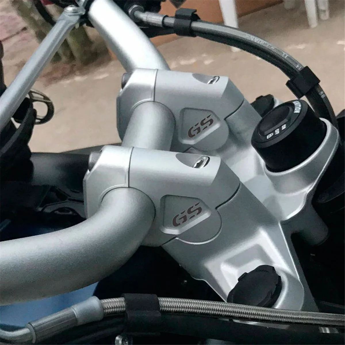 32 مللي متر المقود الناهض المشبك موسع لسيارات BMW R1200GS LC Adventure R1250GS ADV S1000XR دراجة نارية الملحقات-T45C #6