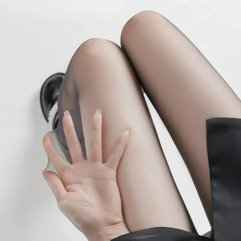 Rajstopy w kolorze skóry, letnie, odporne na rozdarcia, bezszwowe, z haczykami, czarne pończochy, oddychające, wyszczuplające, ultracienkie legginsy.