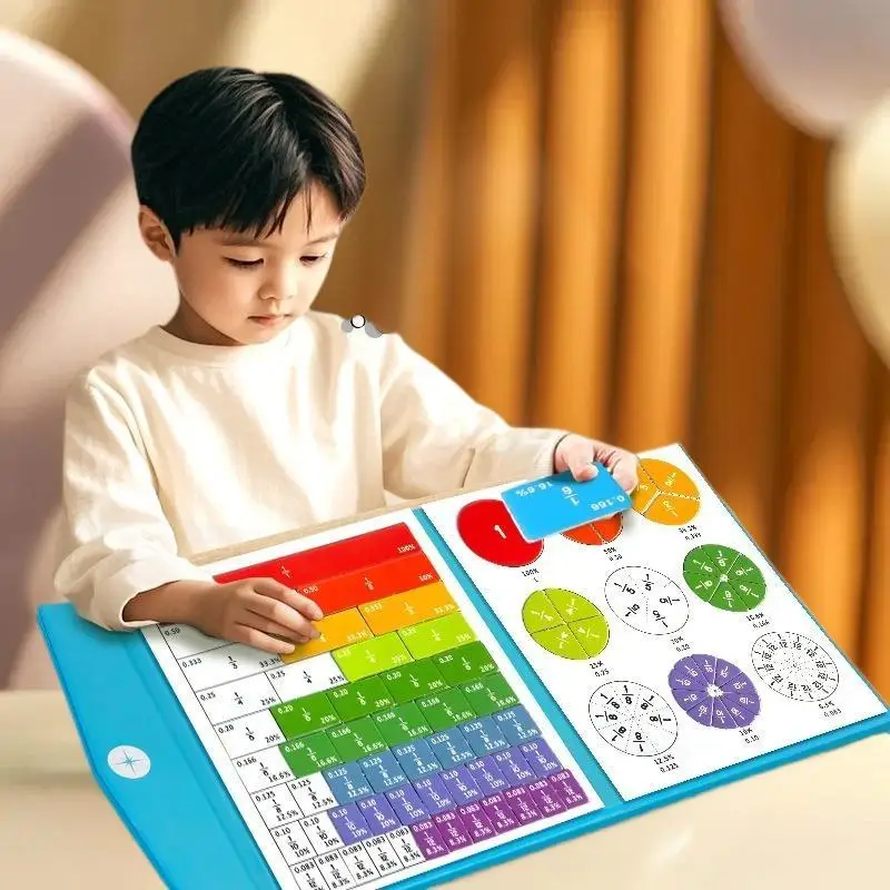 子供向けインタラクティブ磁気分数タイルと円学習ツール