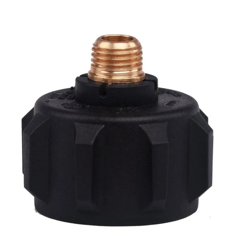 Gas Regulator Valve Fitting Adapter QCC1 Propane Adapter With Nut And 1/4 Inch Male Pipe Thread
