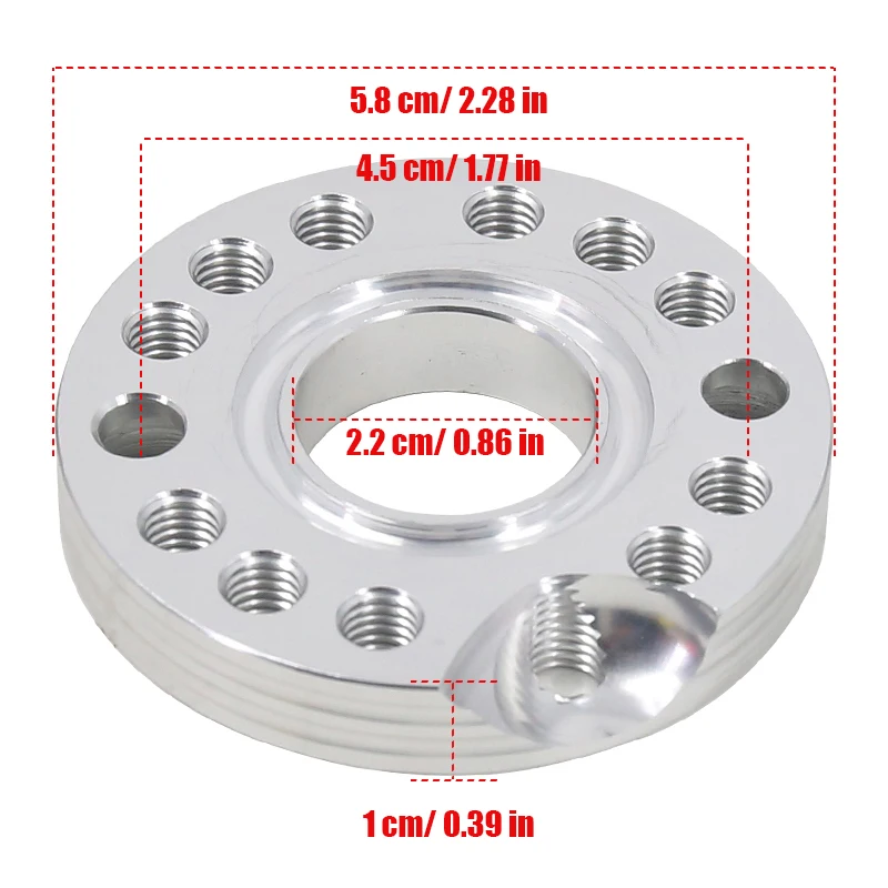 Carburetor Motorcycle 22mm ATV CNC Carburetor Intake Manifold Adjuster Universal Flange Spinner Plate Adapter for Honda Kawasa