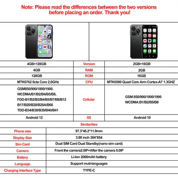 2025 NOVÝ mini Android Smartphone 3,88 6 nejlepší prodej sójové XS Mini - №2