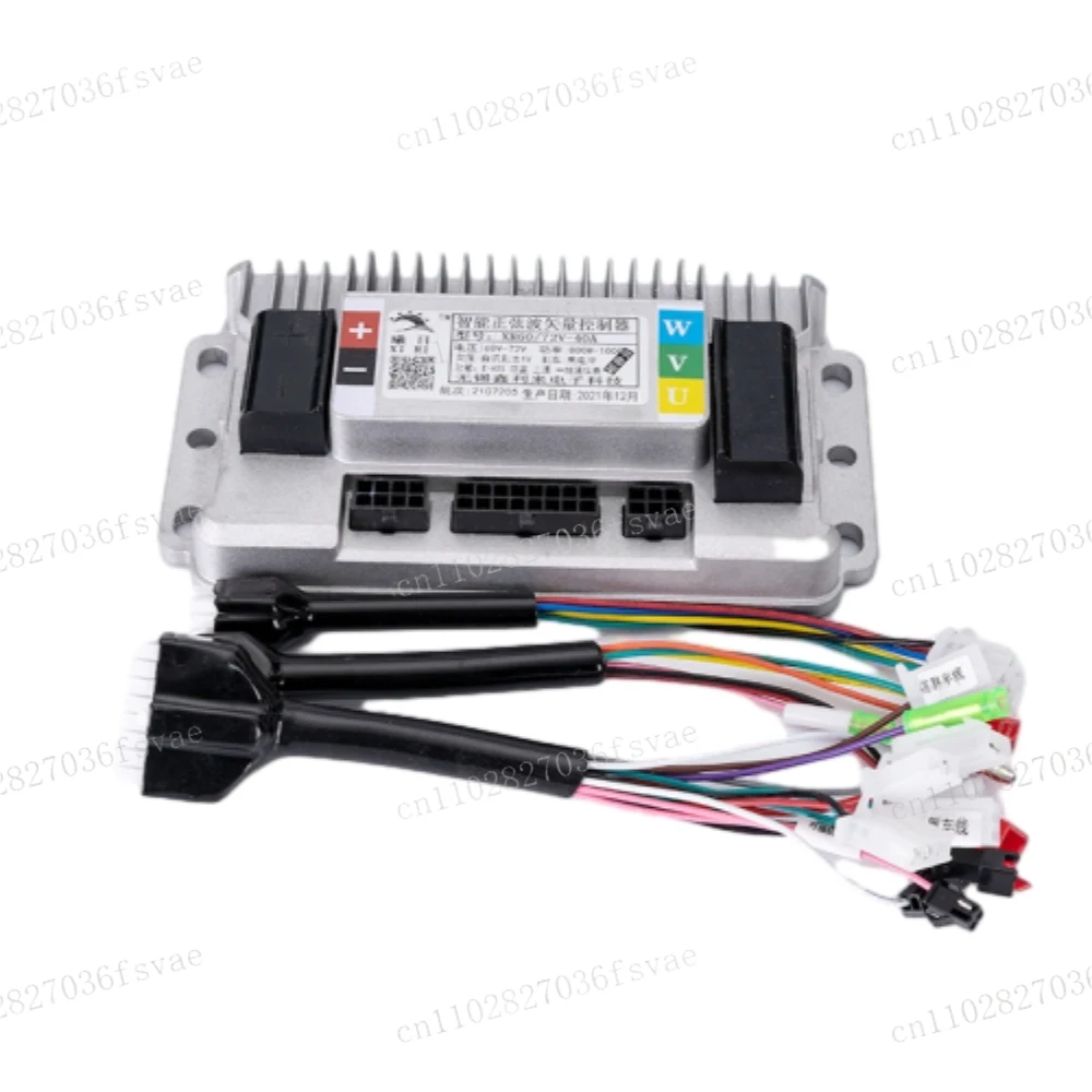 48V/60V/72V/96V Electric Vehicle Controller 500W/1000W/1200W/1500W Three-mode Sine Wave Brushless Motor Intelligent Controller
