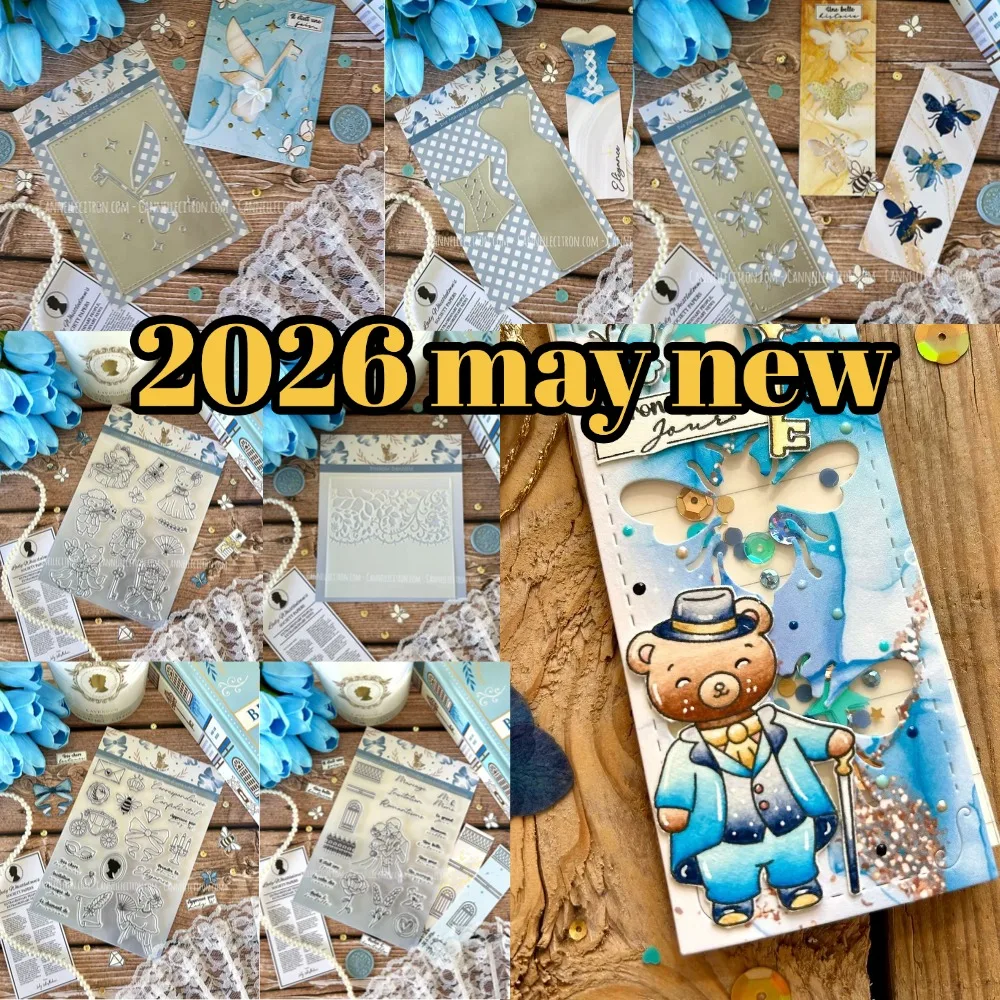 Alpaca Stamps 2026 Nouvelles matrices de découpe en métal pour scrapbooking DIY, artisanat, gabarit d'album photo, décoration faite à la main