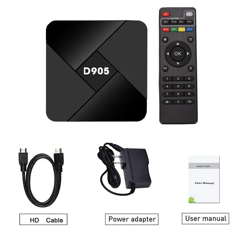 D905 Tvbox المحمول Android TV 8gb Ram WIFI Mlogic S905 4K Smart IPTV Box TV Smart Home Set Top TV Box Receiver