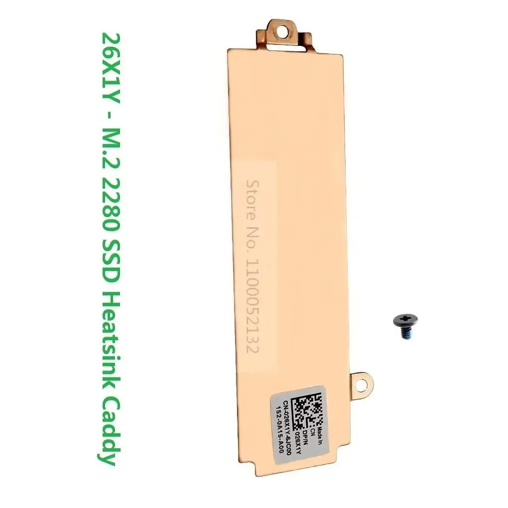 

NGFF M.2 SSD Support Mounting Heatsink Shield Bracket Caddy Cover Tray Holder for Dell G15 5510 5511 5515 2021 Gaming Laptop