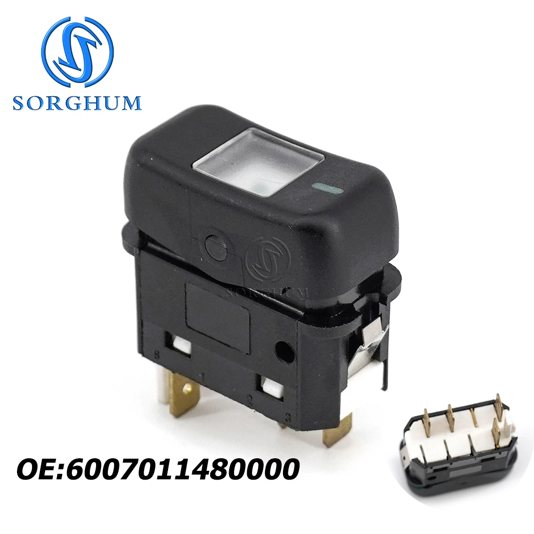 

SORGHUM Toggle Switches Power Window Control Switch Button 4 PINS For Mercedes-BENZ Truck 6007011480000 6007.011.480.00.0