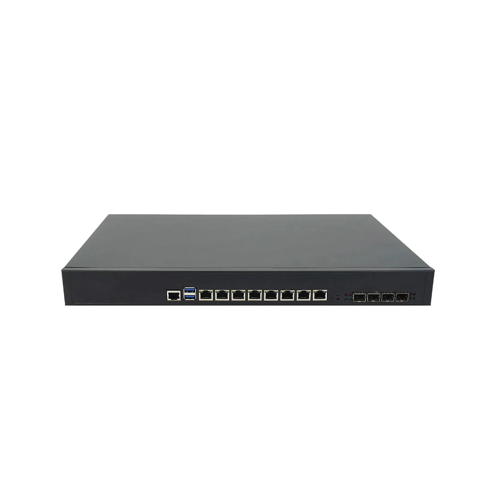 1U Rackmount Network Security Gateway in tel Core I3 9100 Quad Core DDR4 8*Lan 4*10g SFP Industrial Computer for PfSense