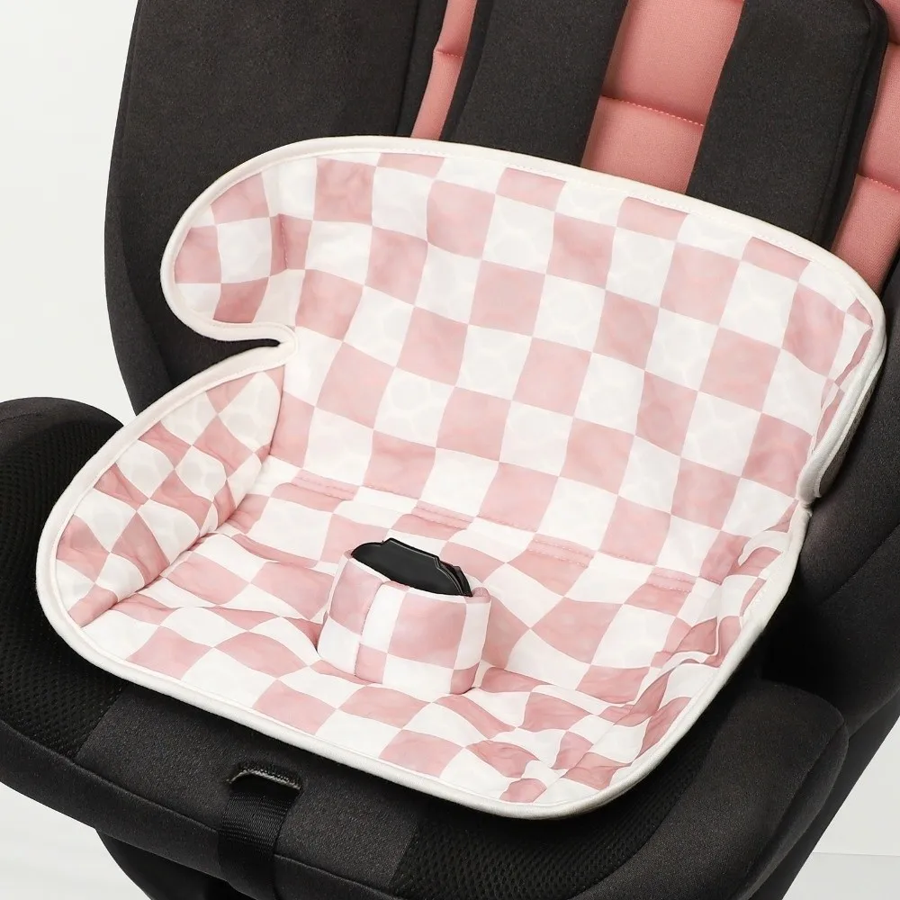 Cool Touch Baby Car Seat Urine-Proof Protective Pad Waterproof 360 Degree Protection Stroller Seat Liner Mat Cartoon Printed