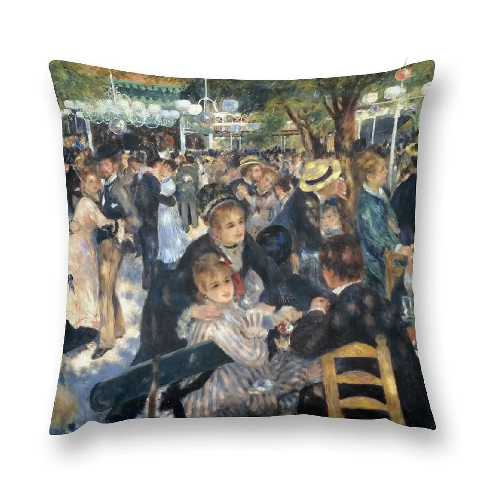 

Ball of the Galette Mill, Auguste Renoir Throw Pillow sleeping pillows pillow cover christmas pillow