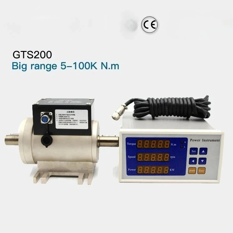 Multiple Ranges Available Motor Speed Power Measuring Instrument Transducer Non-contact Rotary Torque Sensor with OLED Display