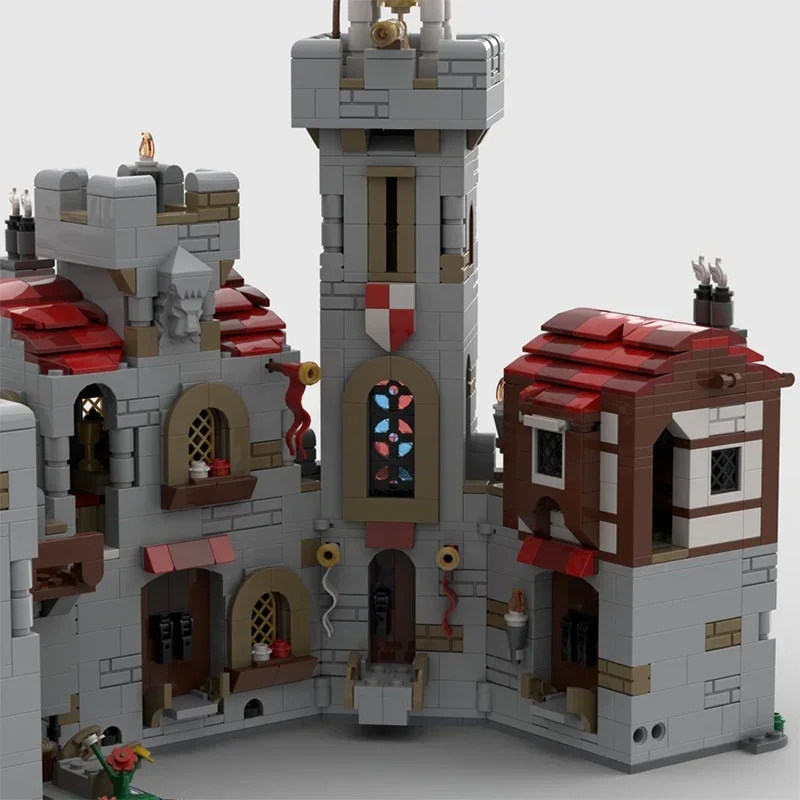 Medieval Castle Model Moc Building Bricks Royal Knight's Castle Technology Modular Blocks Gifts Christmas Toys DIY Sets Assembly