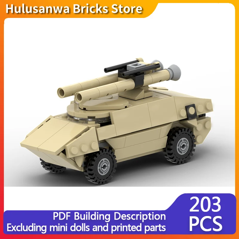 

R3 Capraia T106 WW2 Military Tanks Model MOC Building Bricks War Equipment Modular Technology Gift Holiday Assemble Children Toy