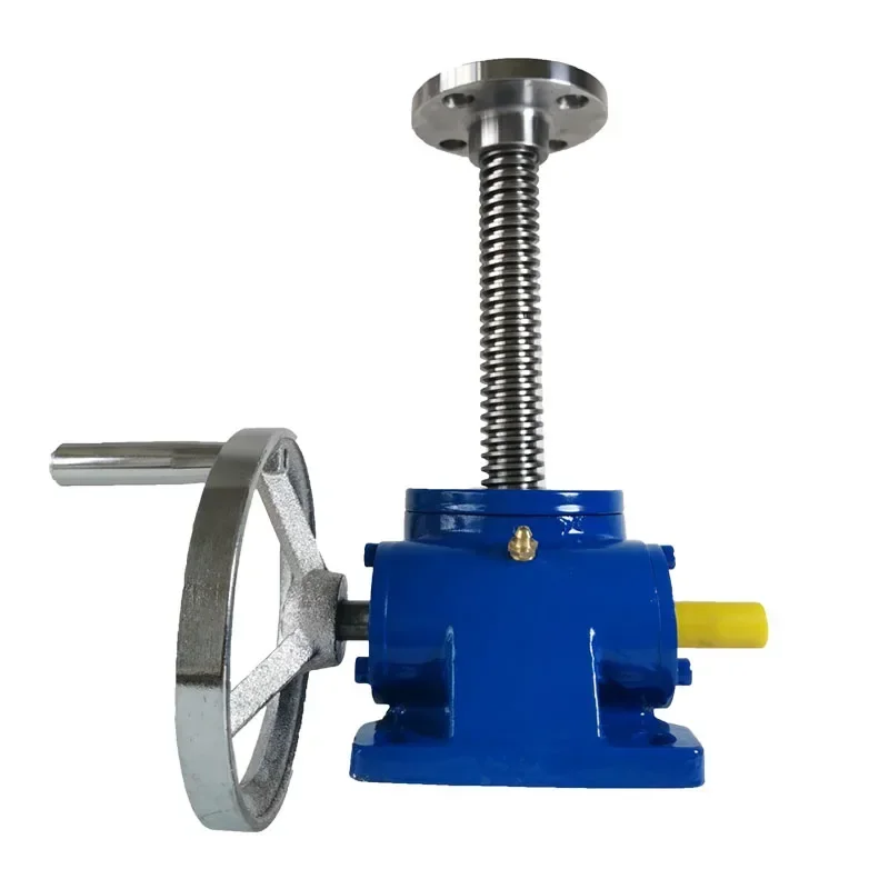 220v Electric With Motor 1/2.5/5T Worm Gear Screw Lifter High-precision Vertical Small Lifting Platform Adjusting Screw Electric