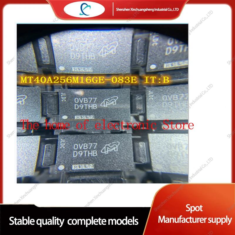 2PCS MT40A256M16GE-083EIT:B  BGA-96 SDRAM - DDR4 Memory IC 4Gbit Parallel 1.2 GHz 96-FBGA (9x14)  MT40A256M16GE D9THB